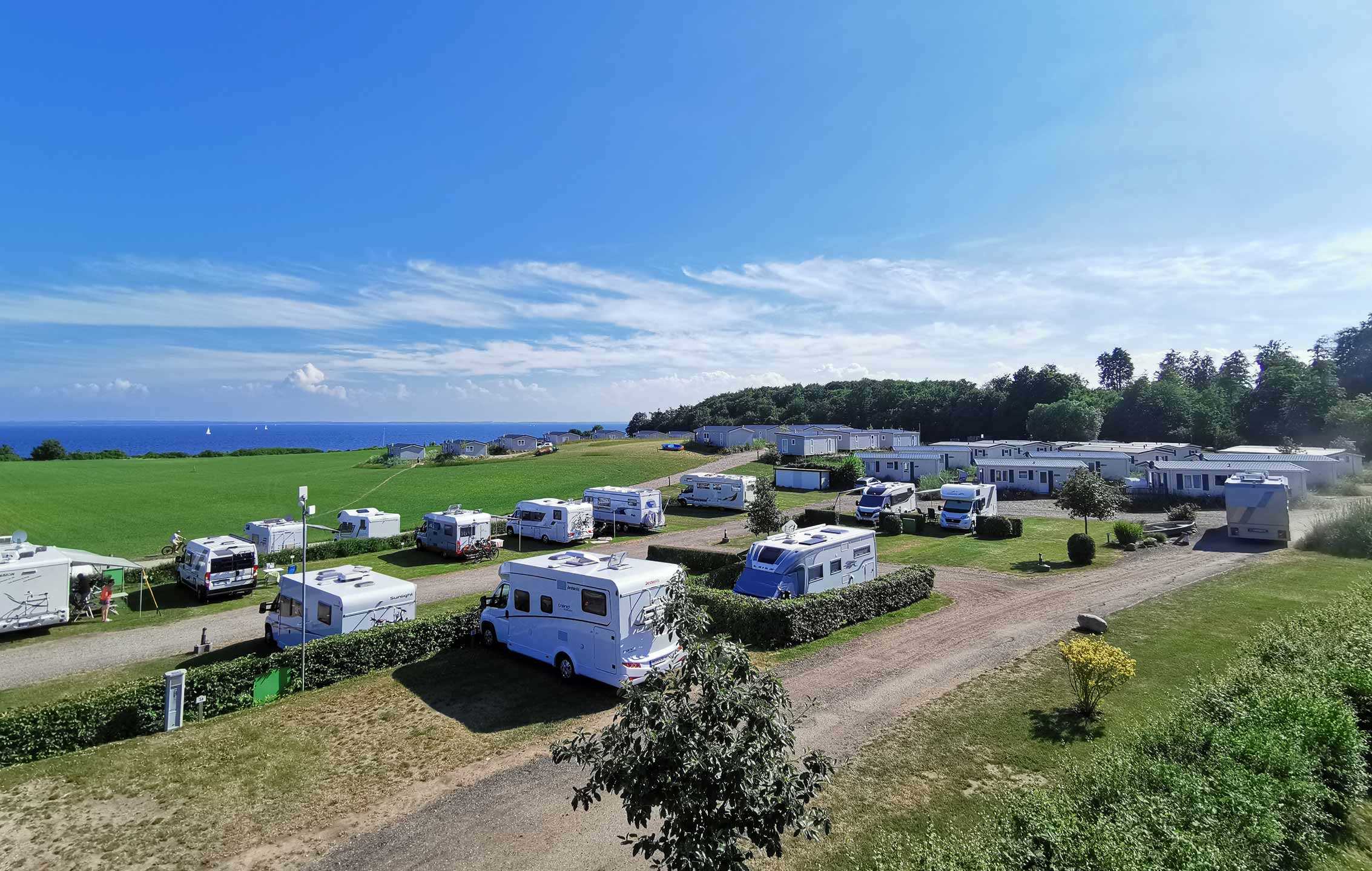 Wohnmobilpark mit Ostseeblick